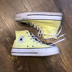 Highlighter Yellow Platform Converse